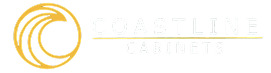 Coastline Cabinets golden circular wave logo
