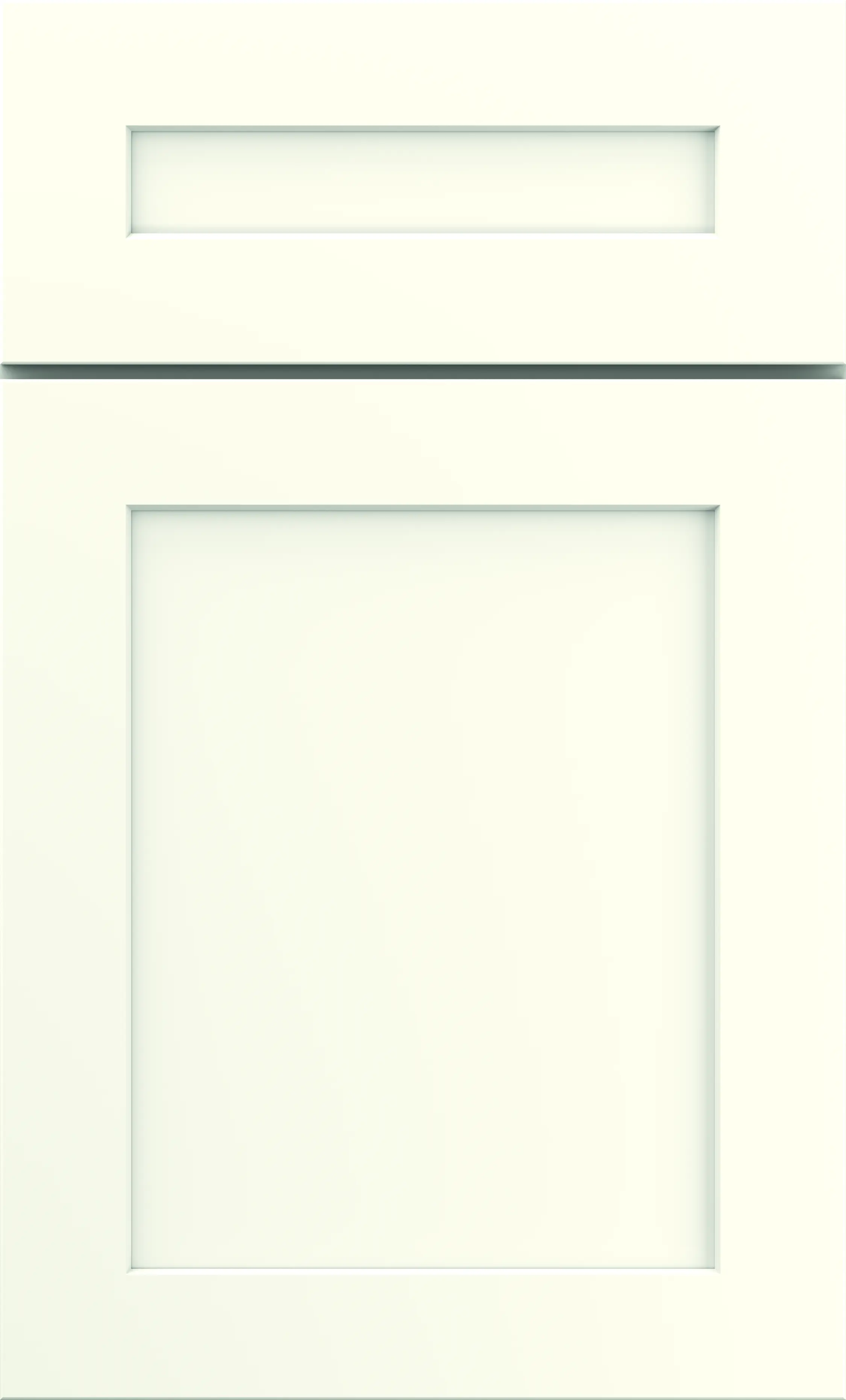 White cabinet door with minimalist design