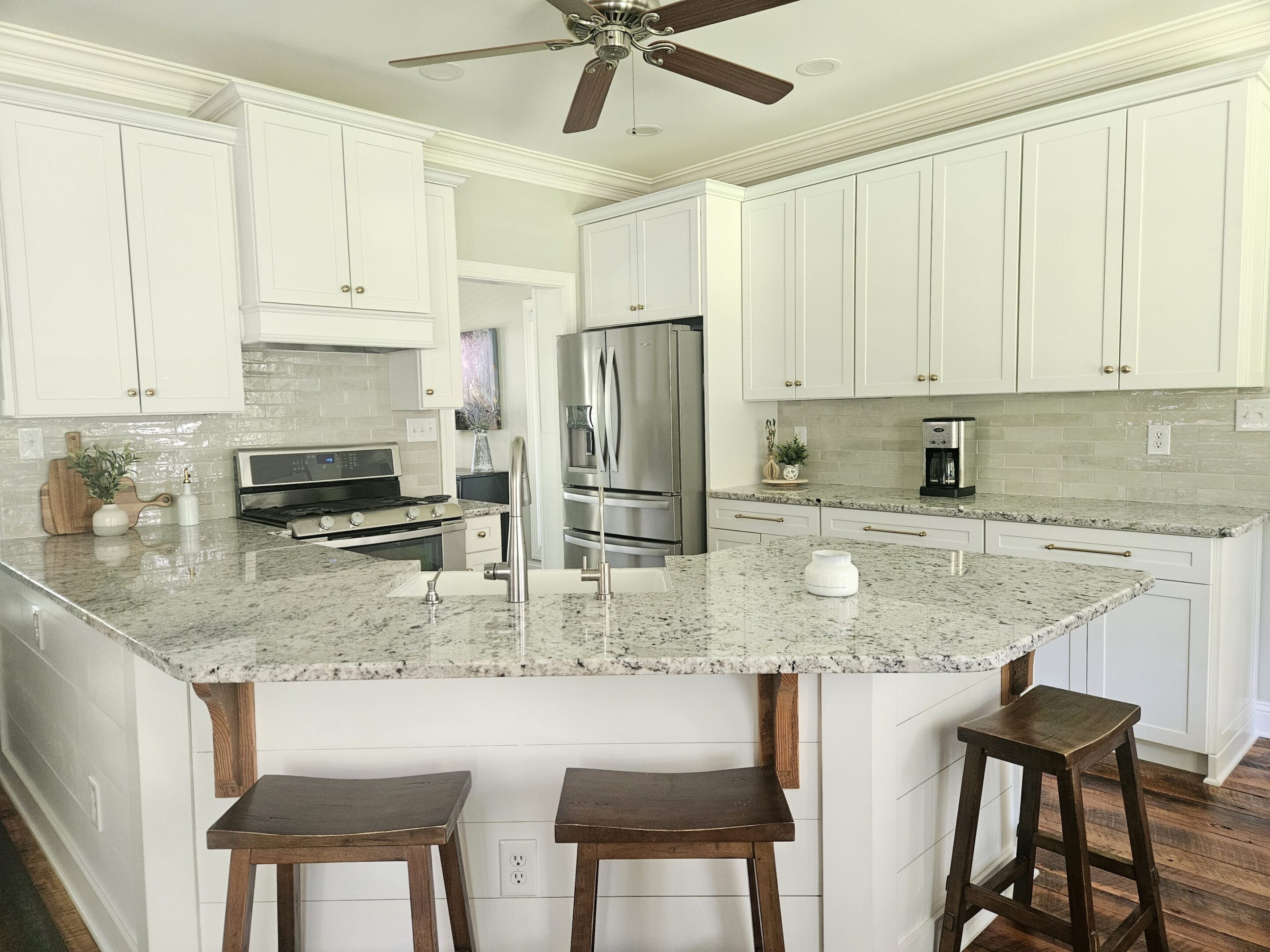Elegant kitchen featuring stainless steel appliances